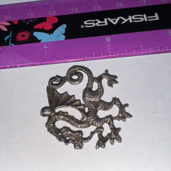 Sterling Silver Asian Dragon Pendant - Picture 13 of 16